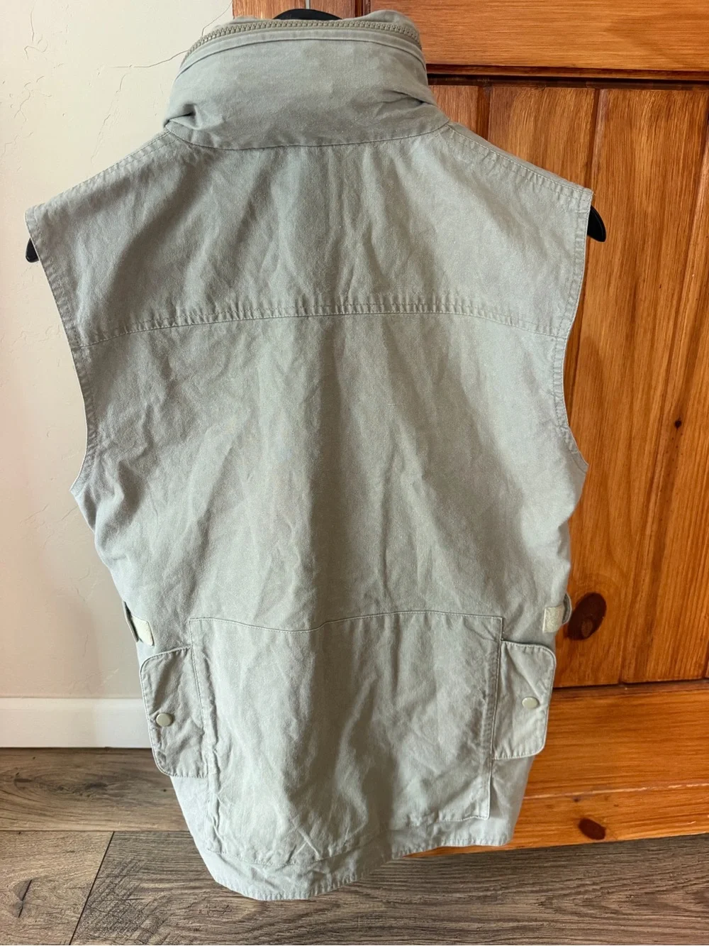 Vintage Banana Republic Mill Valley Utility Cargo Hooded Vest Multi-Pocket Small